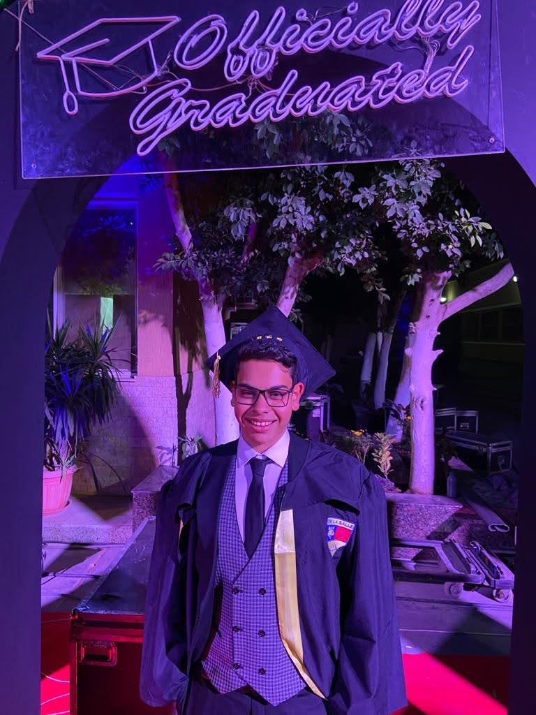 Mina at his school graduation